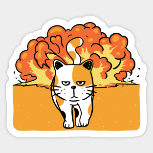 Cat Explotion Sticker